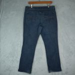 Riders By Lee  Jeans Womens 14L 35x28 Mid Rise Straight Leg Distressed Stretch Photo 1