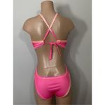 PilyQ New. Platinum pink crochet trim one piece. Medium. Retails $168 Photo 4
