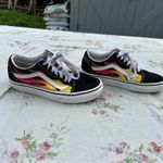 Vans Old Skool Flame Sneaker Size 3.5 men’s 5 womans black red yellow skater Photo 1