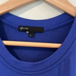 Gibson x Hi Sugarplum! Large Laguna Santorini Blue Jersey Ruffle Back Dress Photo 2