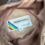 Members Only Vintage Tan Suede Bomber Jacket – Size 42 (Fits Women’s S–M) Photo 1