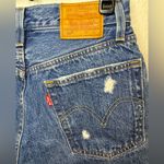Levi's Women's 501 Original High-Rise Mid-Thigh Jean Shorts Size 24 Photo 3