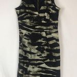 Michael Kors Animal Print Zebra Dress 2 Green Photo 1