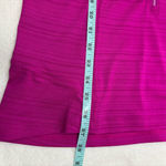 Athleta Magenta Pacifica 2.0 Half Zip Pocket Ruched Short Sleeve Tank Size L Photo 9