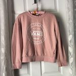 Vans  Off the Wall Logo Sweatshirt pullover cotton blended cropped women size S Photo 1