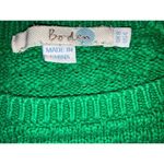 Boden Women's size 4 Basket Weave Sweater Kelly‎ Green EUC Photo 3
