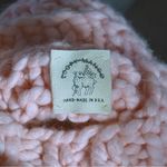 Free People x Loopy Mango Cabin Fever Pink Cable Sweater Tunic OS Merino Wool Photo 7