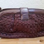 The Sak  Purse Brown Ribbon Weave Shoulder bag/clutch MISSING SHOULDER ST… Photo 4