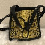 3.1 Phillip Lim Soleil Mini Leather Drawstring Bucket Bag- Lemon/BLK Snake Print Photo 5