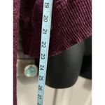Free People Burgundy Knit Sweater Long Sleeve Size Medium Wrap Un Even Hem Photo 2