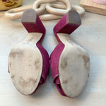 Sam Edelman Fuschia Mules Fabric Twist Block Heel, Size 6M Photo 7