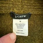 J.Crew Green Wool Horn Button Cropped Cardigan Sweater M Photo 7