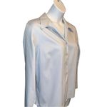 Jones Wear  pretty slate blue classic blouse. Photo 3
