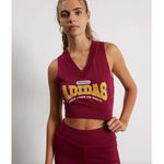 Adidas  Burgundy Originals Class Of 72 Cropped Vest Size M‎ NWT Photo 1