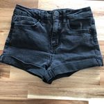 RSQ  size 0 black denim jean shorts‎ Photo 1