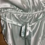 Victoria's Secret Vintage  Gold Label Size Medium Baby Blue Wrap Bodysuit Photo 5