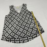 Maeve Women’s Shirt Top Size 4 White & Eyelet Black Floral Sleeveless Photo 5