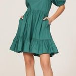 Peter Som  Green Puff Sleeve Dress Photo 0