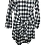 Derek Lam  10 Crosby Buffalo Check Front Tie Dress Size 8 Photo 7
