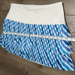 Lucky In Love 15" Pleated Tier Tennis skirt Skort White Blue Size XL Photo 5