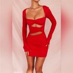 House Of CB ‎ 'Camille' Scarlet Real Silk Cutout Mini Dress NWOT size M Photo 8