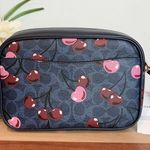 Coach NWT Jamie Camera Bag In Signature Canvas With Cherry Print Photo 2