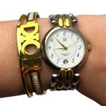 Givenchy Vintage Rare VTG Paris Bracelet Quartz Watch 2 Tone Gold and silver 7ā Photo 0