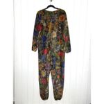 Natural Life  Floral Print Fleece One Piece Jumpsuit Cozy Size S Photo 7