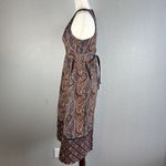 Vintage Cranston Print Works Cottagecore Midi Dress Size 11 Small Paisley USA Photo 4