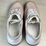 Geox  Respira Womens Sneakers Pink Beige Leather Suede Mesh Comfort Size 7 Photo 5