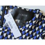 J.Crew NWT Tall Jet-Set Geo Shift in Purple Black Multi Side Zip Dress 2T 2 $138 Photo 3