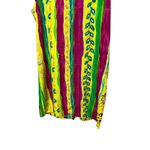 Xtreme Island Designs Hawaii Sleeveless Dress Striped Floral Yellow Vintage M Yellow Size M Photo 2
