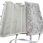 Vintage Alivila.Y Fashion Corset Floral Victorian Top Gold/Cream Sz 4XL Plus White Photo 7