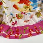 Label of Love Maxi Dress‎ Medium Linen Blend Tropical Vacation Resort Fruit White Photo 3