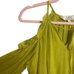 Label Ritu Kumar Yellow Green Cold Shoulder Dress Size XS Photo 3