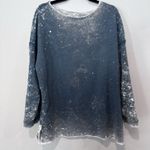 Free People  Sweater Small Womens Gray Textured Long Sleeve Reversible 1484 Photo 9