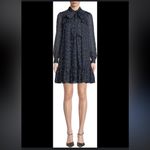 Kate Spade New York Glitter Leopard Light Adriatic Blue/Black Metallic Dress
L Blue Size L Photo 4