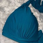 Sportlike Teal Padded Halter Bikini Top Size Medium Blue Photo 6