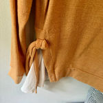 Emory park Side Tie Mustard Yellow Scoop Neck Sweater Size Small Photo 8