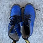 Dr. Martens blue boots Docs combat Ladies size 6 Youth Unisex Goth Punk Funky Photo 2
