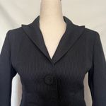 Anne Klein Y2K  Pinstripe Womens Blazer Sz OP Gray Career Quiet Luxury Academia Photo 1