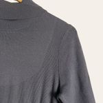 Toccin Dark Gray Ribbed Turtleneck Long Sleeve Midi Sweater Dress L Size L Photo 4