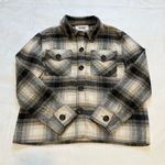 BB Dakota by Steve Madden Women’s Plaid Boxy Shacket /Fall Anthracite M Photo 0