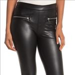 Bagatelle  Faux Leather Black Zip Leggings Size XL NWT Photo 3