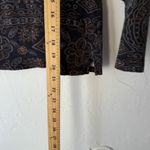 st. john's bay  Shirt Vtg M Paisley Floral Long Sleeve Button Up Top Boho‎ Grunge Photo 4