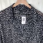 Torrid NEW Chiffon Kimono Shirt Cheetah Animal Print Women's Size 1X Button Down Photo 4