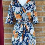 Highline Collective Asian Floral Kimono dress m Blue Size M Photo 1