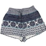 Seafolly Beach Shorts Blue and White Size S Coverup Shorts Photo 1