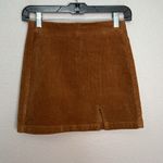 Forever 21  Corduroy Mini Skirt Tan Size XS NWT Photo 3
