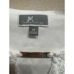 JM Collection  Womans embroidered top Sz M Bright White NWT Photo 2